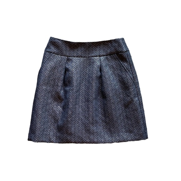 LOFT Dresses & Skirts - Ann Taylor LOFT black & metallic gold mini skirt with pockets LOFT size 2